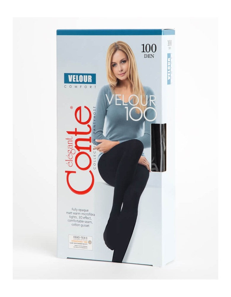 Conte Velour Active 100 Den - Microfibra Opaque Shaper Women's Tights –  ConteByOksana