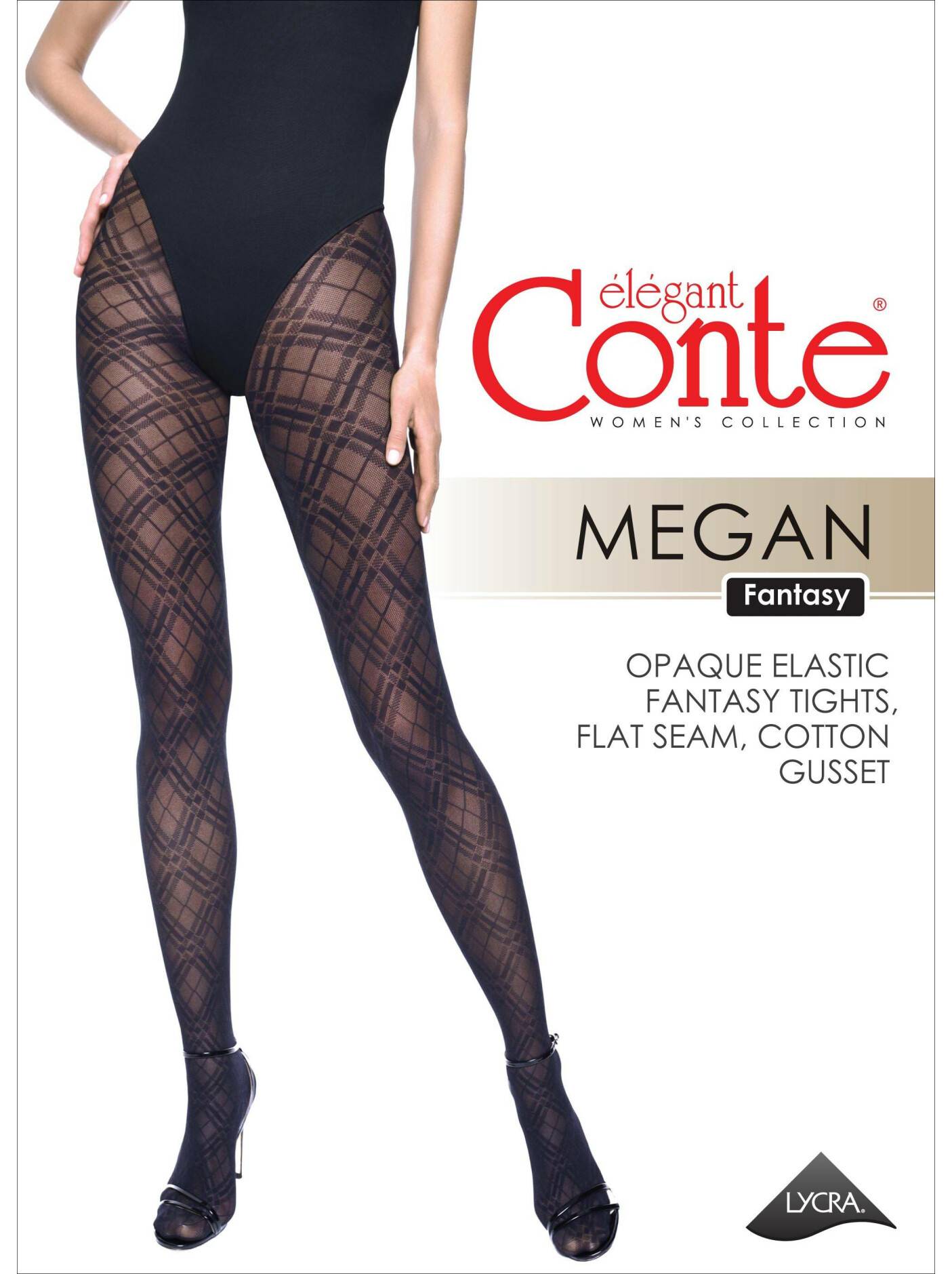 Conte Megan 40 Den - Fantasy Women's Tights with а geometric pattern (19С-242СП)