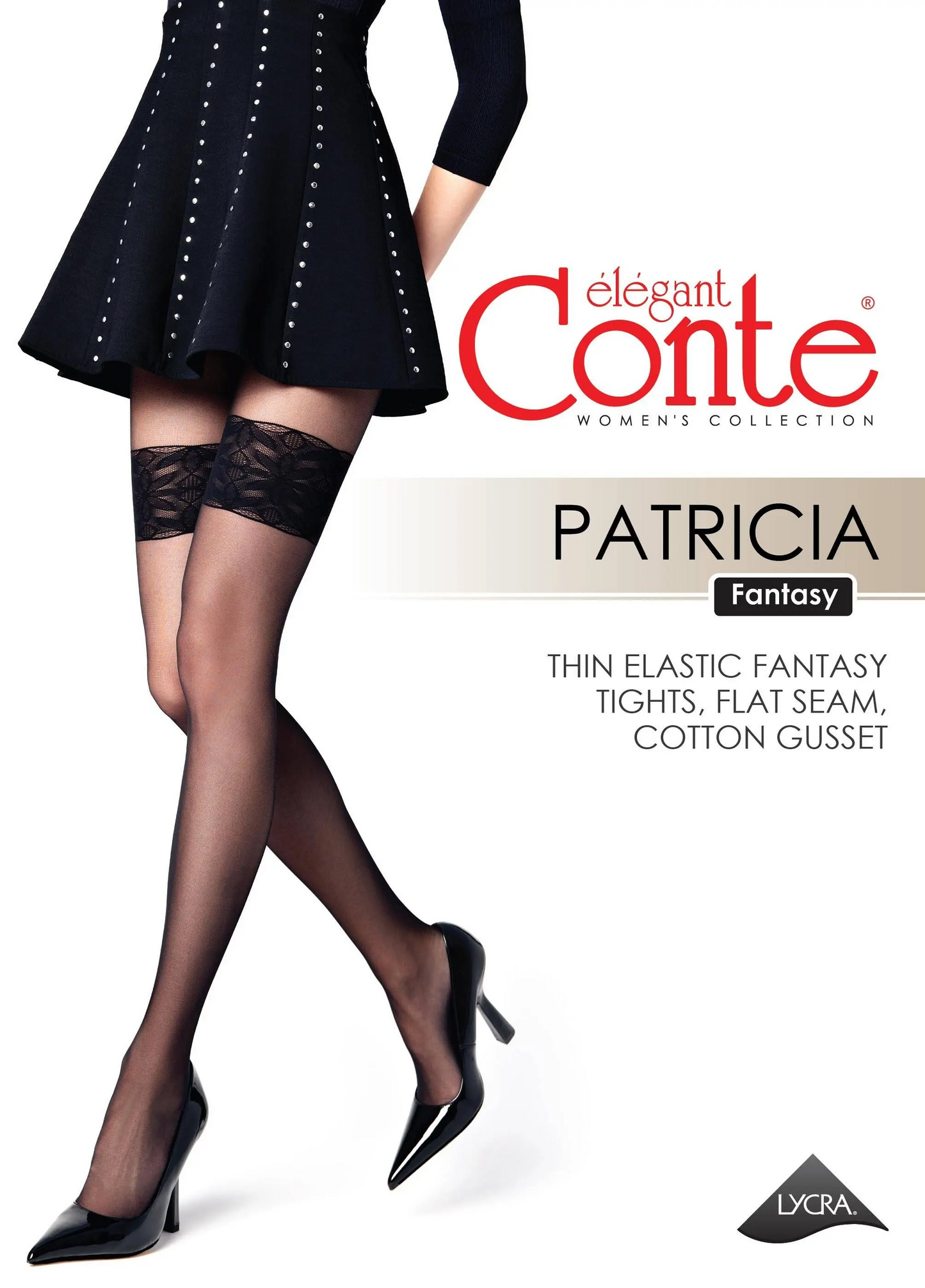 Conte Patricia 20 Den - Fantasy Women's Tights with imitation stockings (20С-91СП)