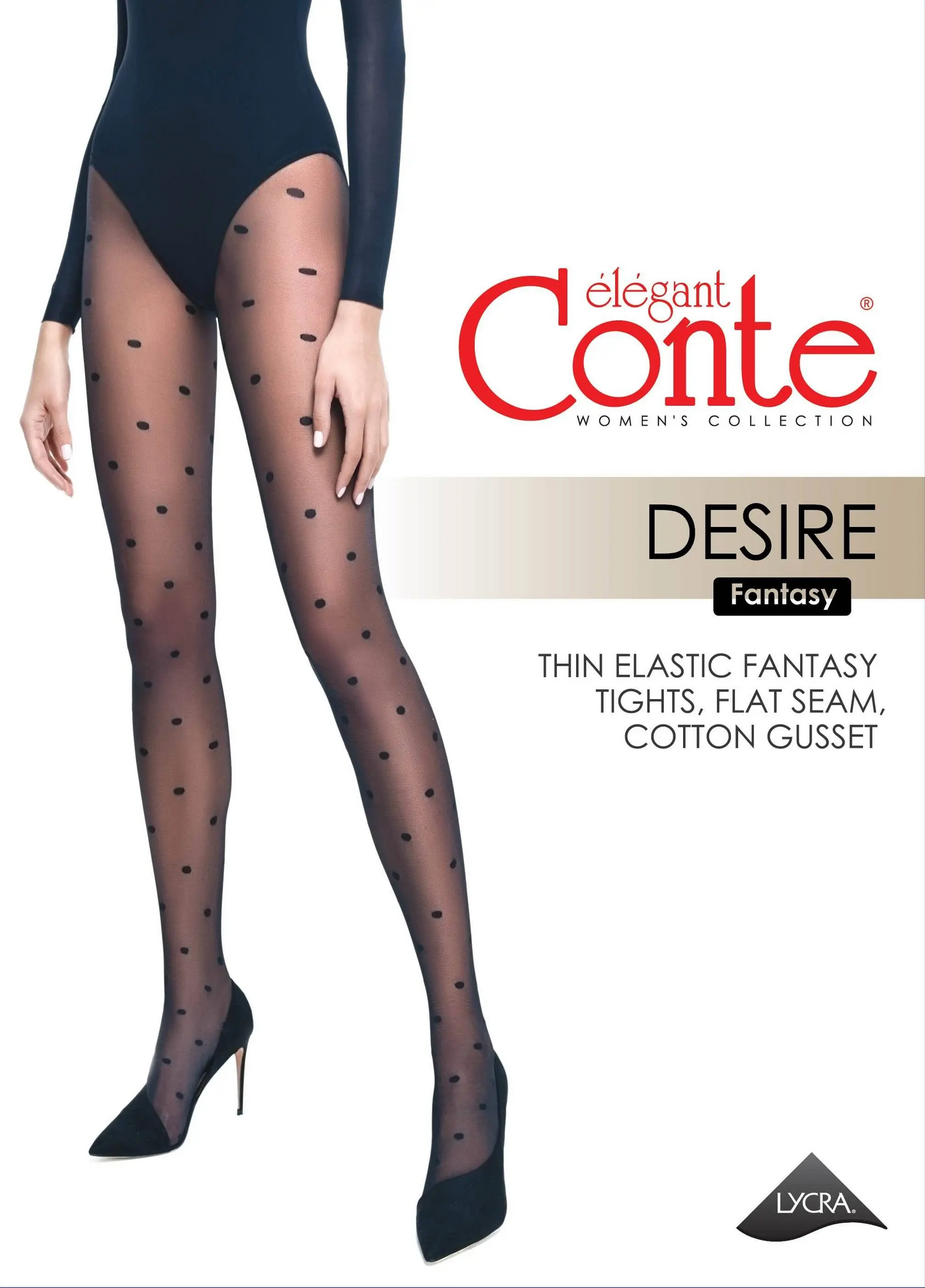 Conte Desire 20 Den - Fantasy Women's Tights with Polka Dots (18С-107СП)