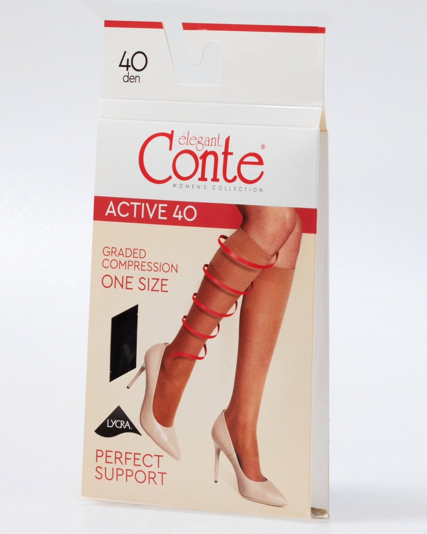 Conte Active 40 Den - Semi-Matte Compression Knee-Highs for Women (21С-183СП)