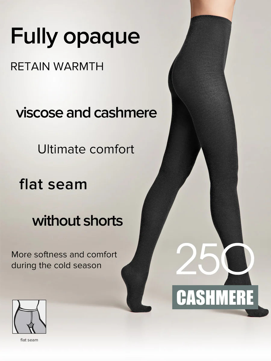 Conte Cashmere 250 Den - Warm Thin Soft Women's Tights with 7% cashmere (14С-122СП)