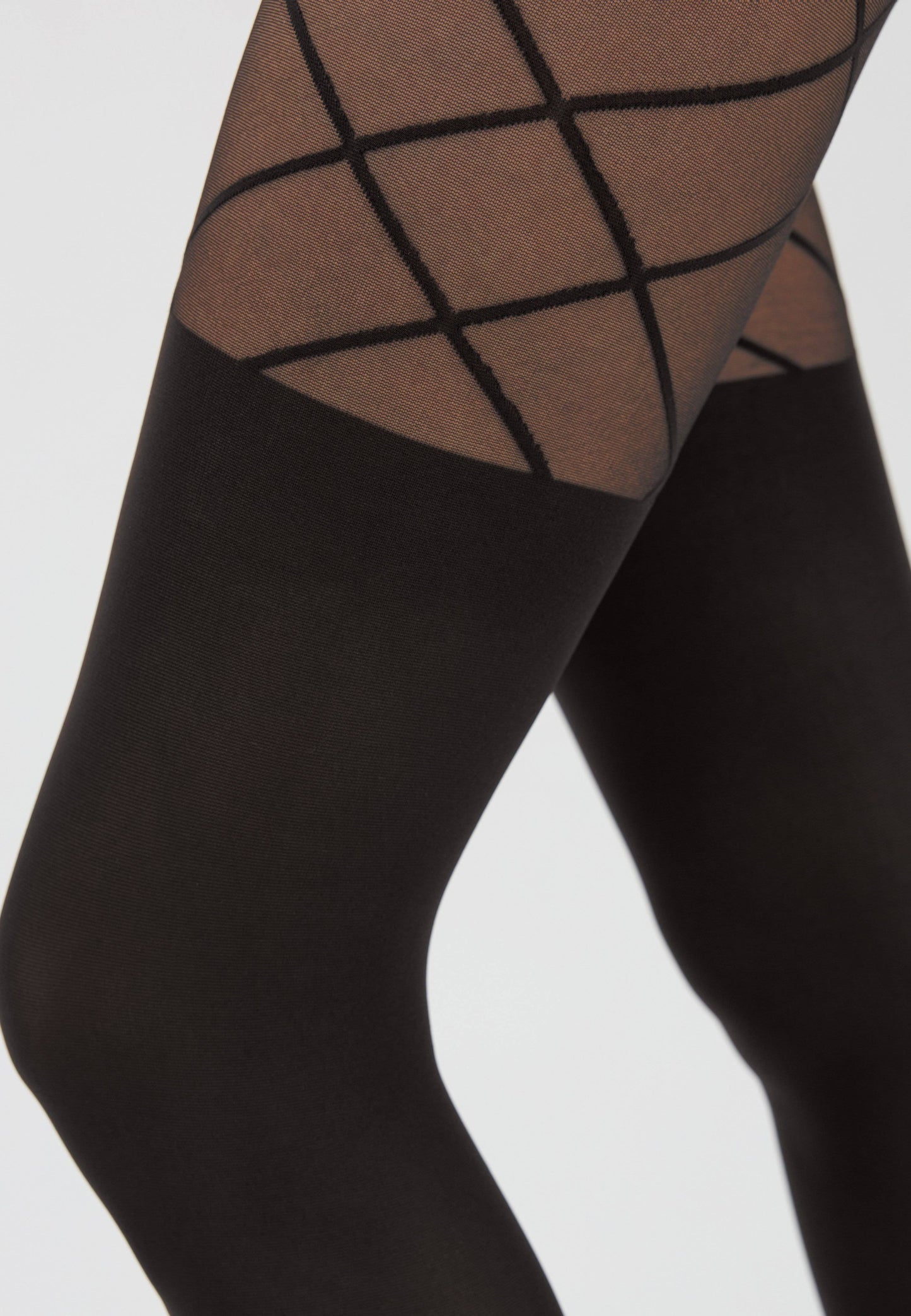 Conte Concept 50 Den - Fantasy Opaque Women's Tights with a golfs imitate & geometric pattern (21С-3СП)