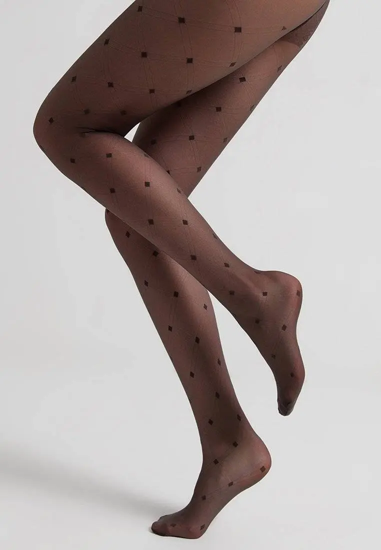 Conte Shape 20 Den - Fantasy Thin Women's Tights with a geometric pattern "diamonds" (20С-88СП)