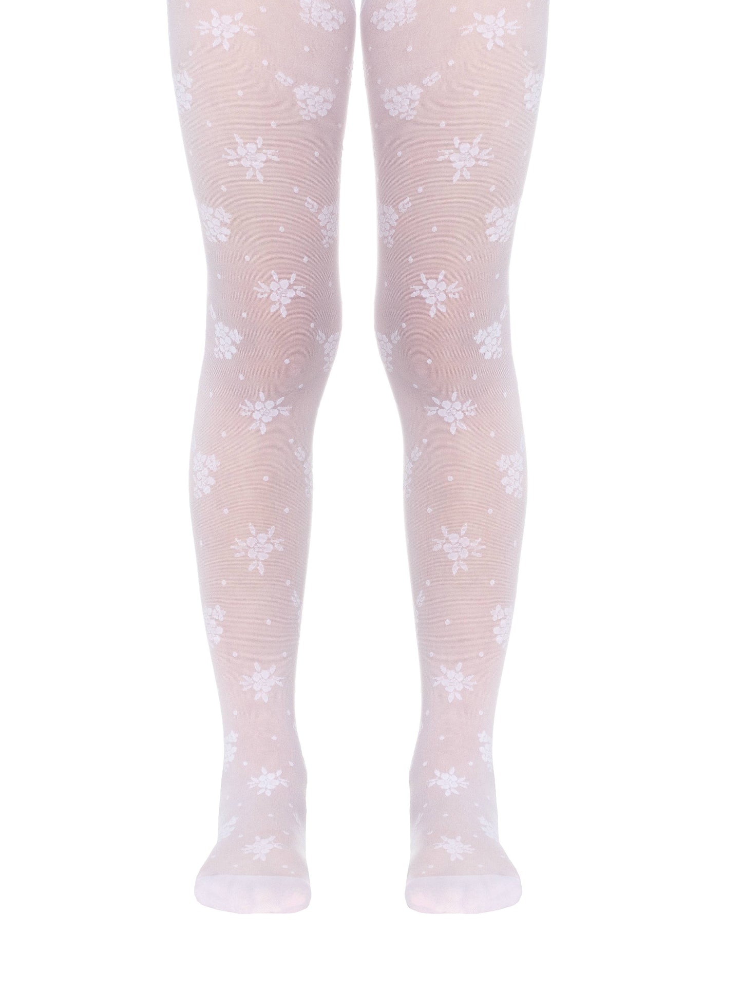 Conte Lucia 20 Den - Fantasy Thin Tights for Girls with a "flowers & polka dots" - 4yr. 6yr. 8yr. 10yr. (16С-47СП)