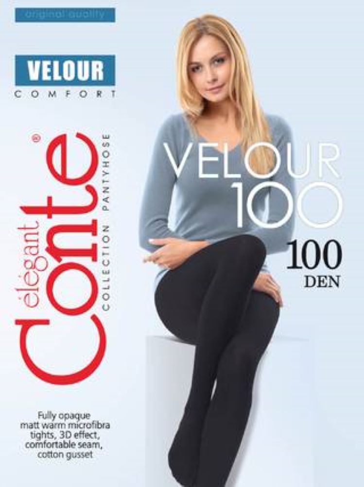 Conte Velour 100 Den - Microfibra Opaque Women's Tights (18С-69СП