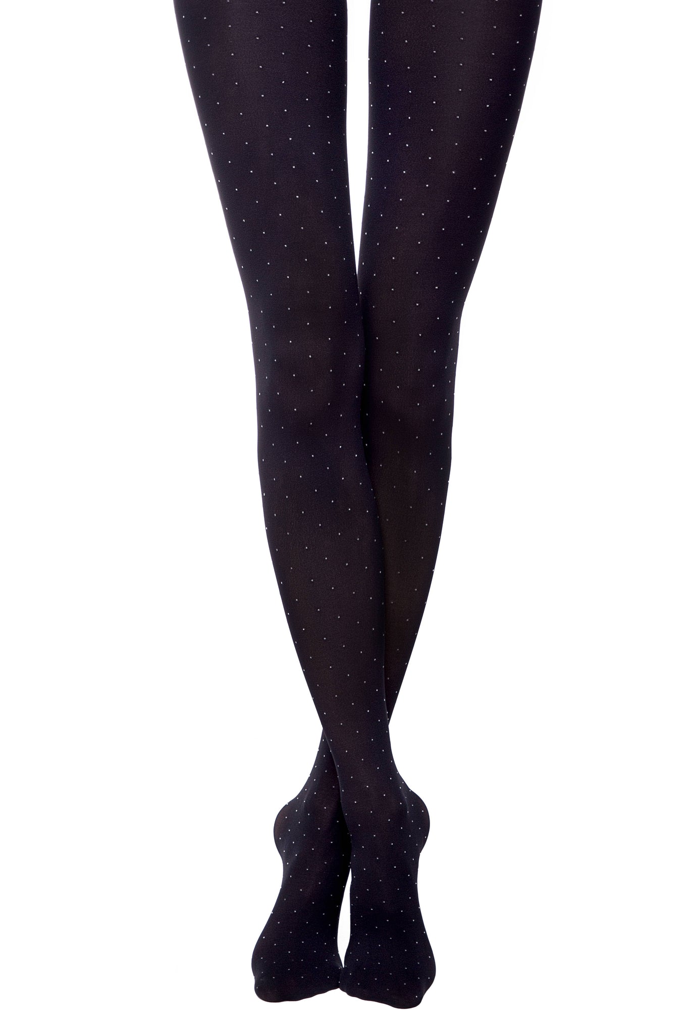 50 DEN patterned tights - Black